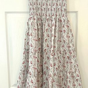 Hill House Ellie Nap Dress in Pink Vine Stripe Cotton